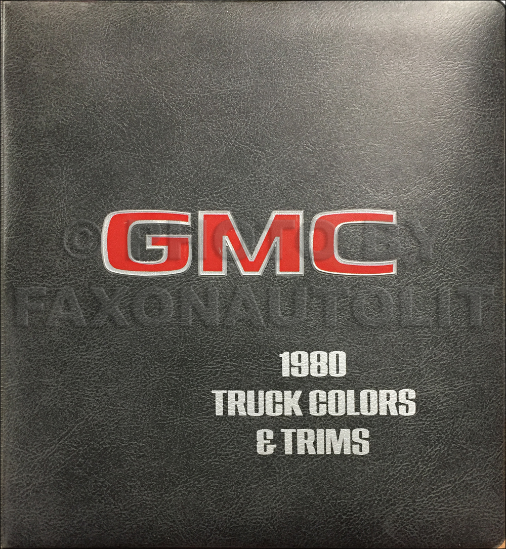 1980 GMC Color & Upholstery Dealer Album Original