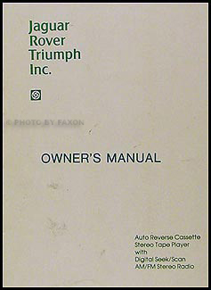1980 Radio Owner's Manual Original Jaguar Rover Triumph