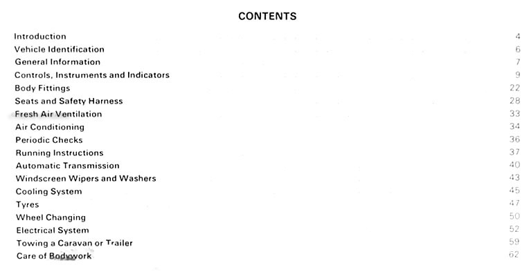 Table of Contents Page 1
