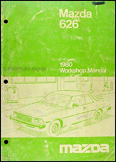 1980 Mazda 626 Repair Manual Original