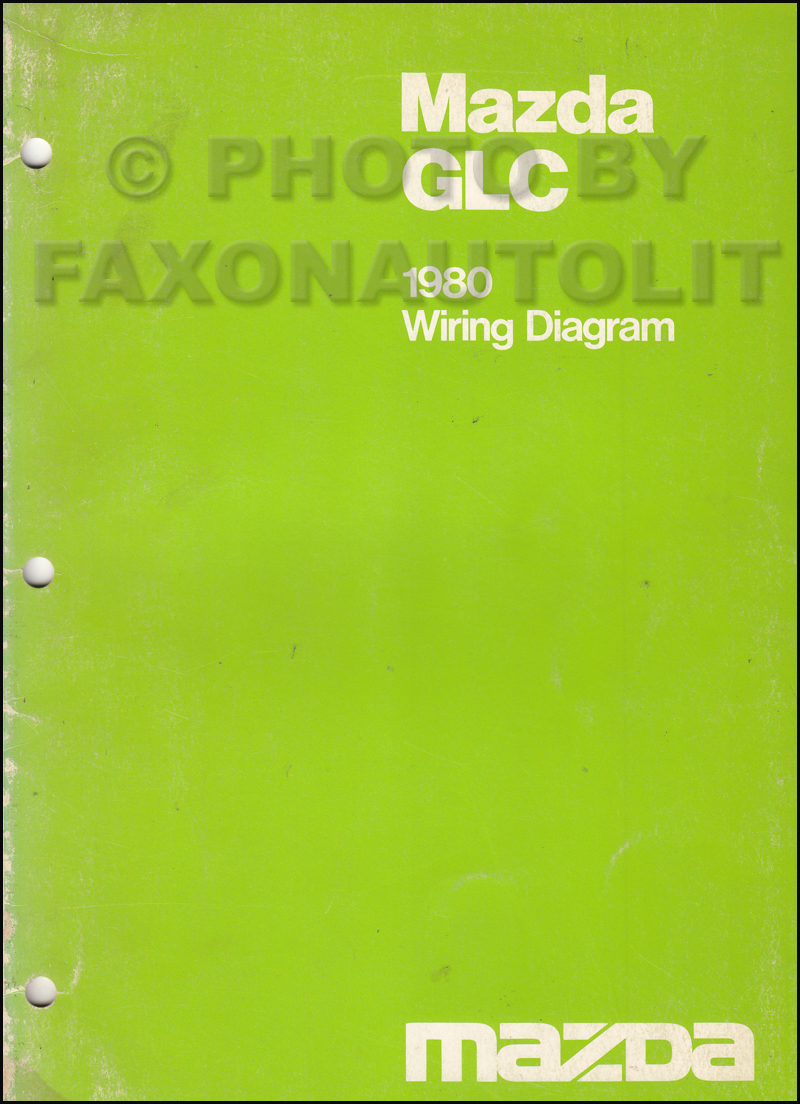 1980 Mazda GLC Wiring Diagram Manual Original