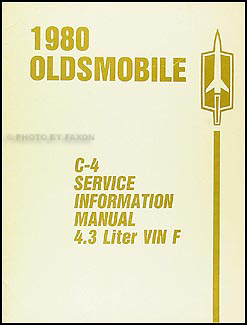 1980 Oldsmobile Cutlass 4.3L V8 Engine Diagnosis Manual Original