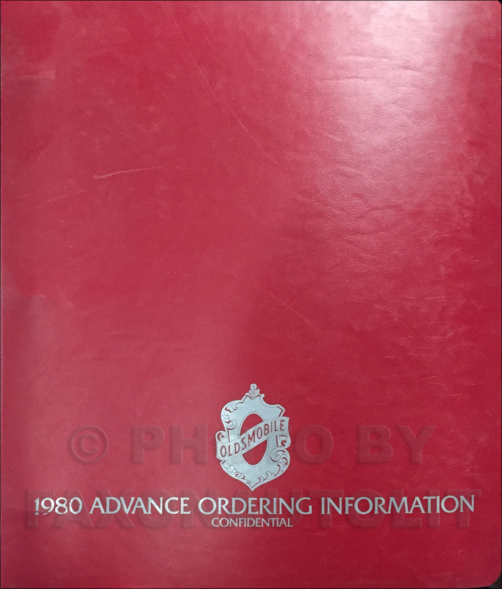 1980 Oldsmobile Advance Ordering Guide Original