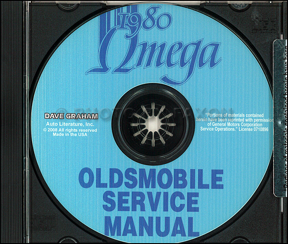1980 Oldsmobile Omega CD-ROM Repair Shop Manual