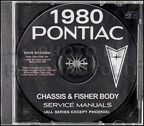 1980 Pontiac Shop Manual and Body Manual on CD-ROM