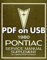 1980 Pontiac Shop Manual and Body Manual on CD-ROM