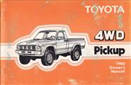 1980 Toyota 4WD Pickup Truck Owner's Manual Original No. 9765A