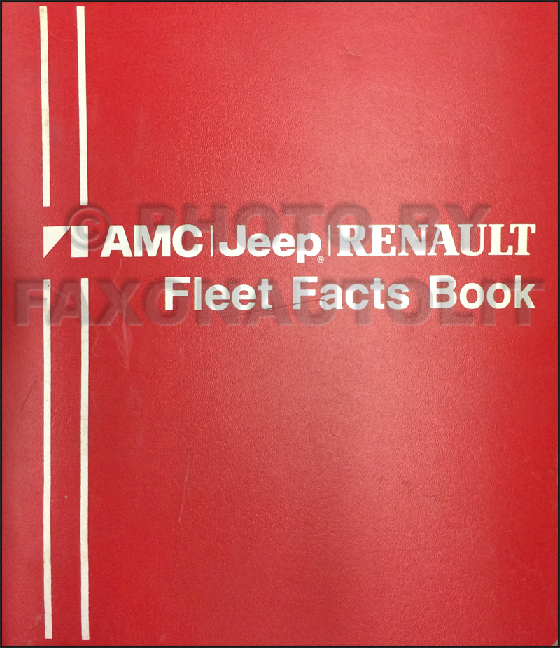 1981 AMC Jeep Renualt Fleet Facts Book Original