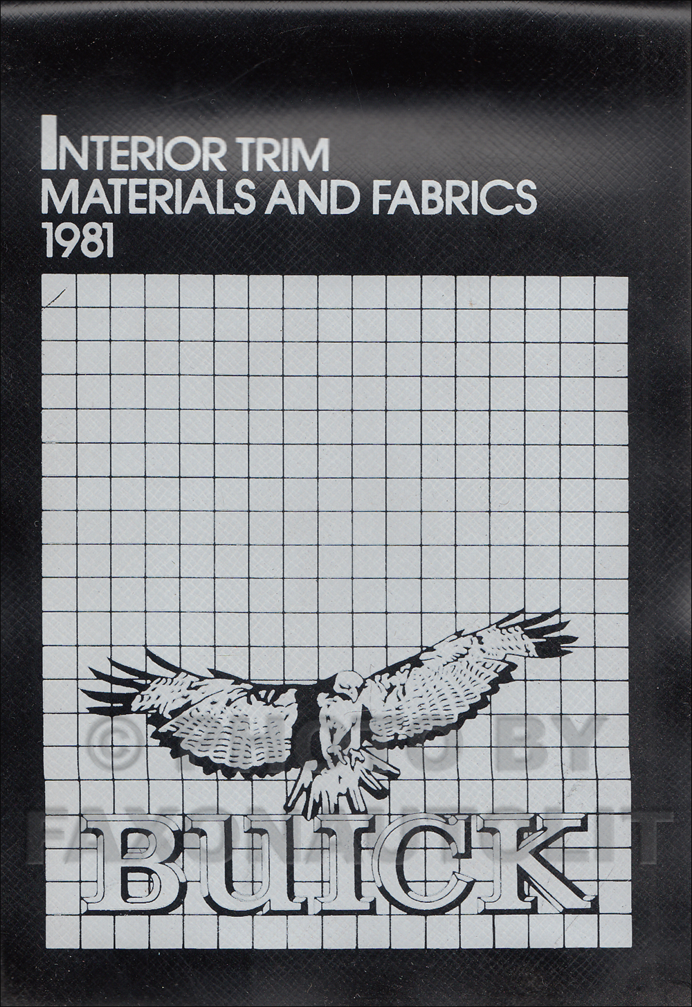 1981 Buick Upholstery Sample Book Original