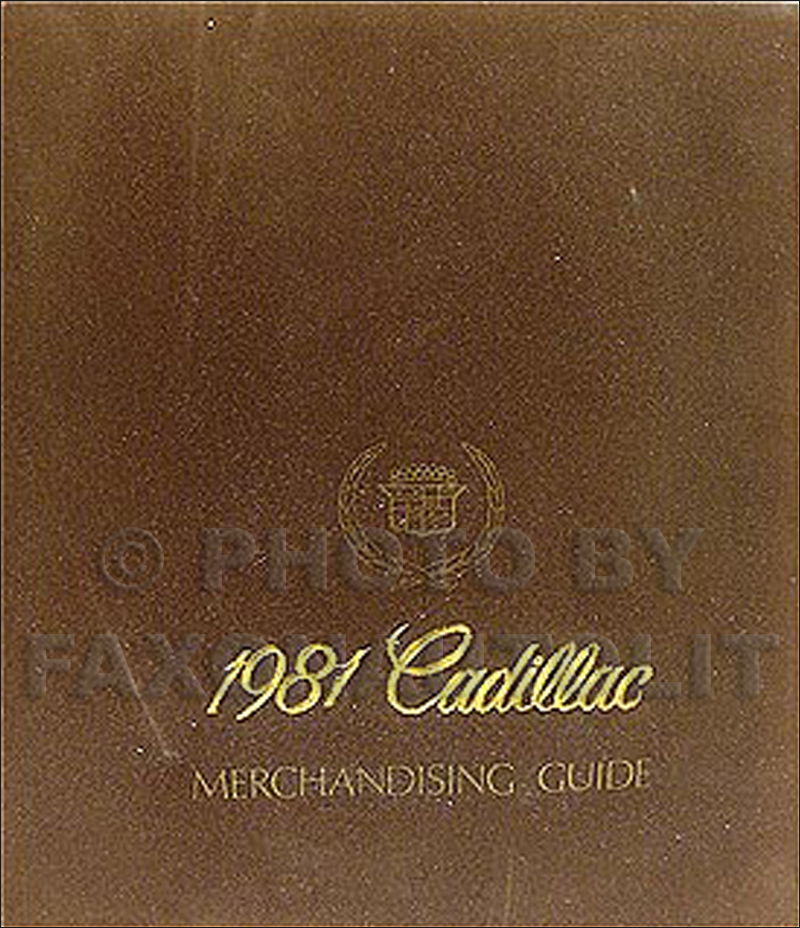 1981 Cadillac Merchandising Guide - Data Book and Color and Upholstery Album