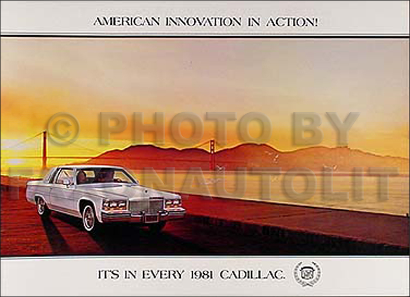 1981 Cadillac Deville Fleetwood Brougham V8 Gas Wiring Diagram COLOR Set