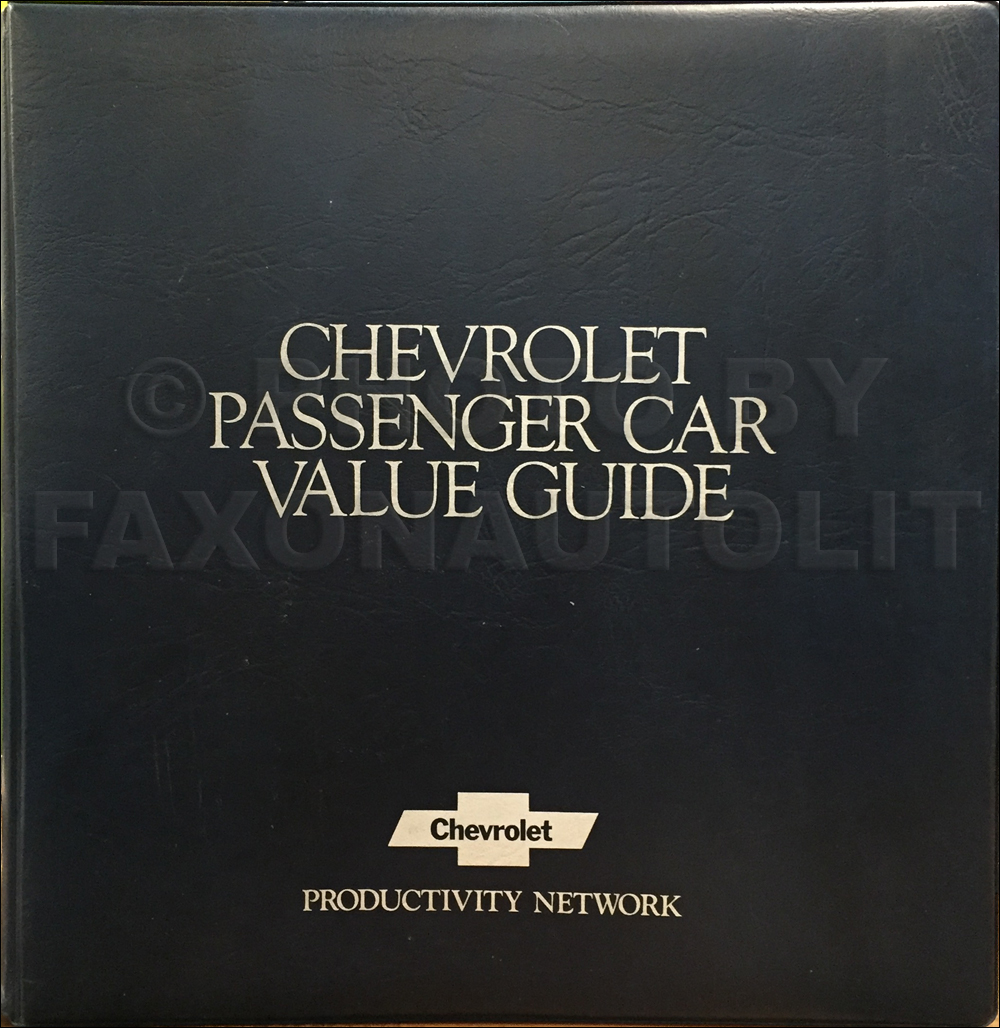 1981 Chevrolet Car Color & Upholstery Dealer Album/Data Book Original