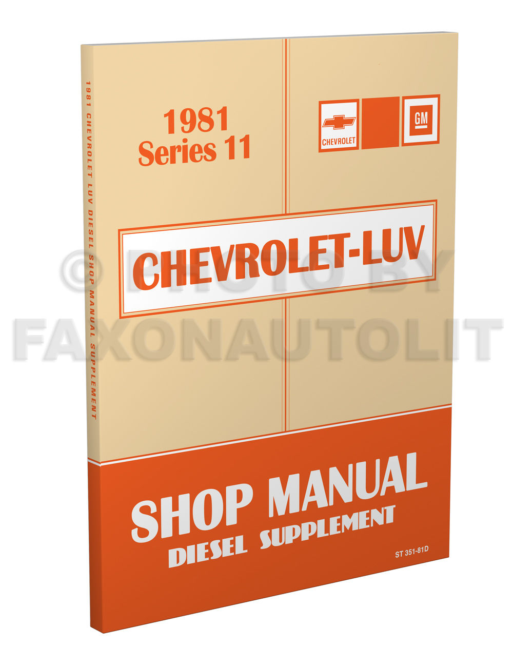 1981 Chevy Luv Diesel Engine Repair Manual Original 