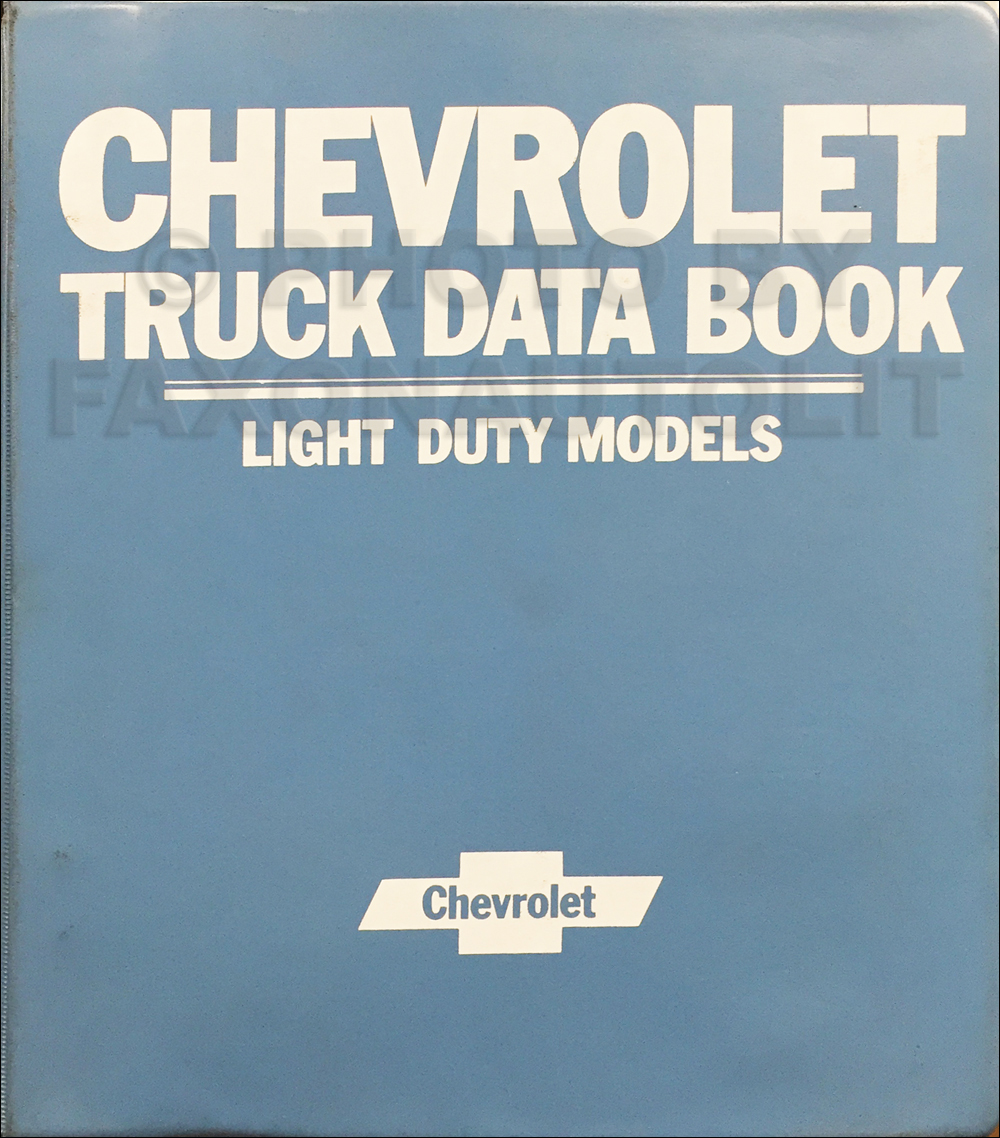 1981 Chevrolet Light Truck Data Book and Color and Upholstery Dealer Album Original