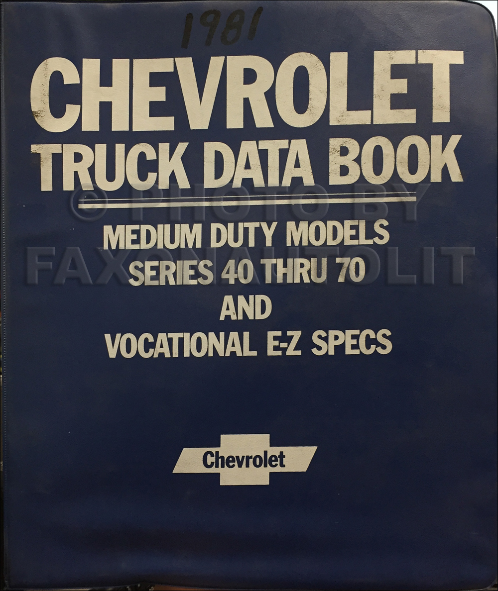 1981 Chevrolet Medium Duty Truck Data Book Original 