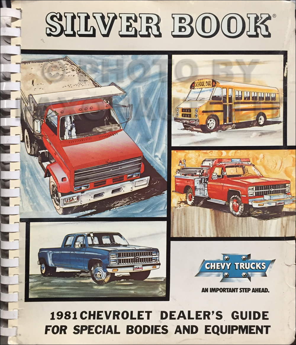 1981 Chevrolet Truck Silver Book Special Equipment Dealer Album