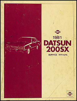 1981 Datsun 200SX Repair Manual Original
