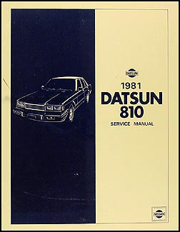 1981 Datsun 810 Repair Manual Original