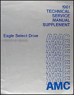1981 Eagle Select Drive Shop Manual Original Supplement 