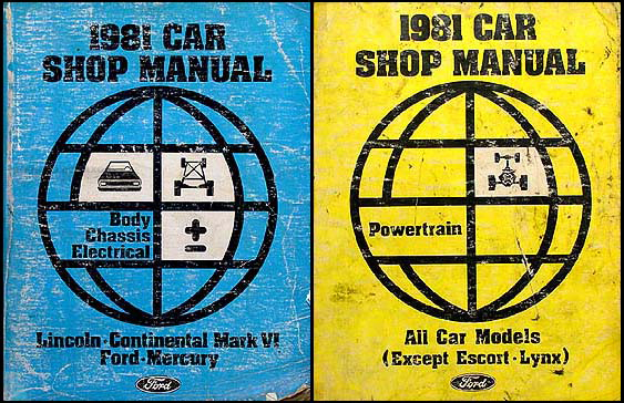 1981 Continental Mark VI, Town Car, LTD, Crown Victoria, Marquis, Grand Marquis Repair Shop Manual