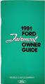 1981 Ford Fairmont Owner's Manual Original