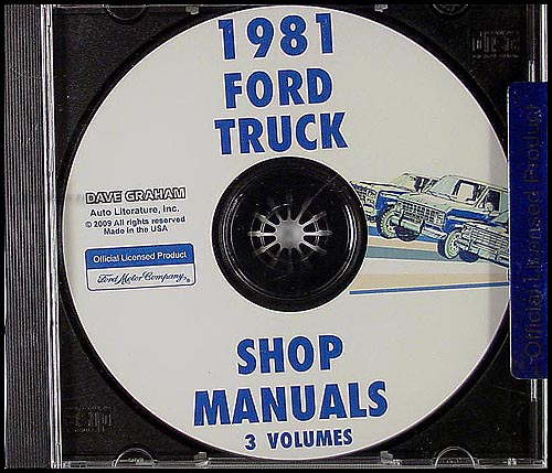 1981 Ford Truck and Van Repair Manual CD