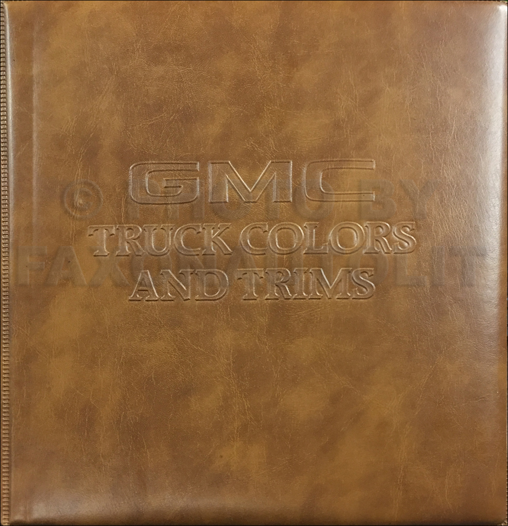 1981 GMC Color & Upholstery Dealer Album Original