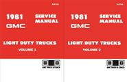 1981 GMC 1500-3500 Truck Repair Shop Manual Pickup, Jimmy, Suburban, Van, FC Reprint