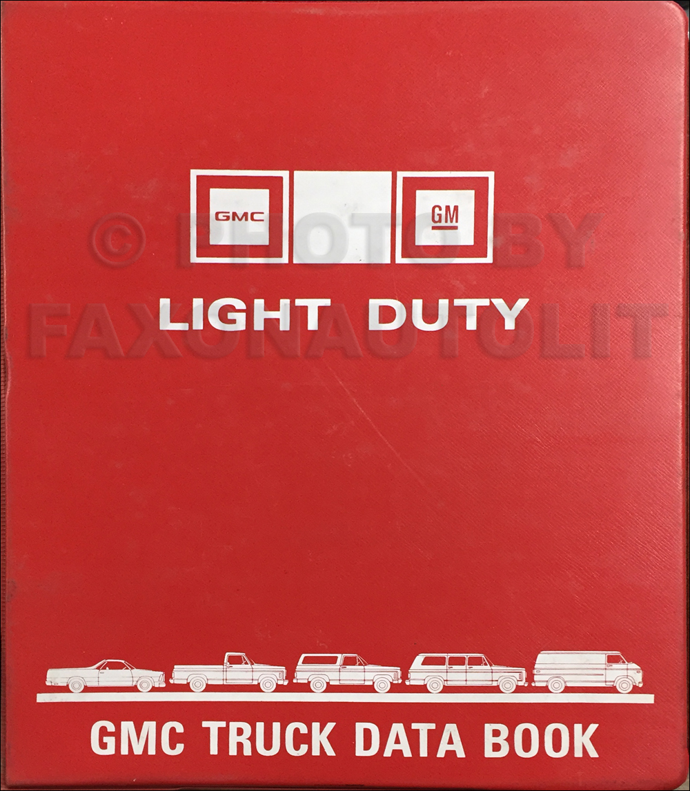 1981 GMC Light Duty Data Book Original