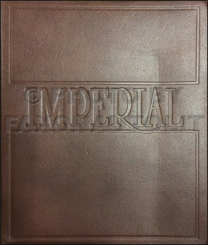 1981 Chrysler Imperial Color & Upholstery Dealer Album Original