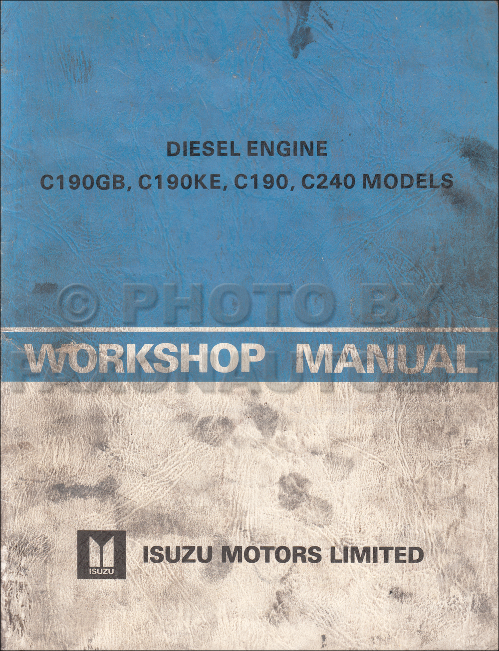1981 Isuzu P'up Diesel Engine Repair Manual Original