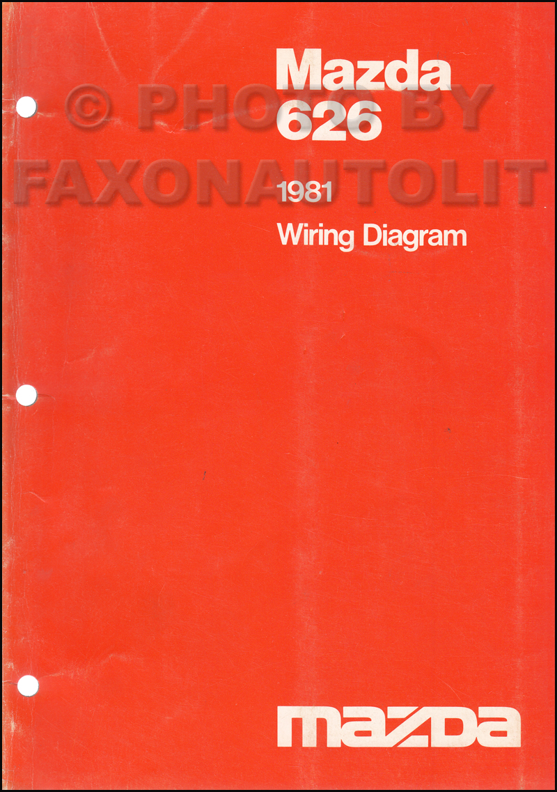 1981 Mazda 626 Wiring Diagram Manual Original