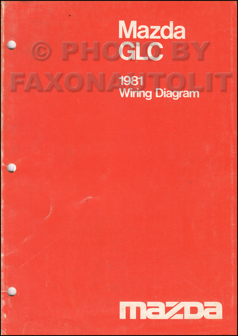 1981 Mazda GLC Sedan and Hatchback Wiring Diagram Manual Original