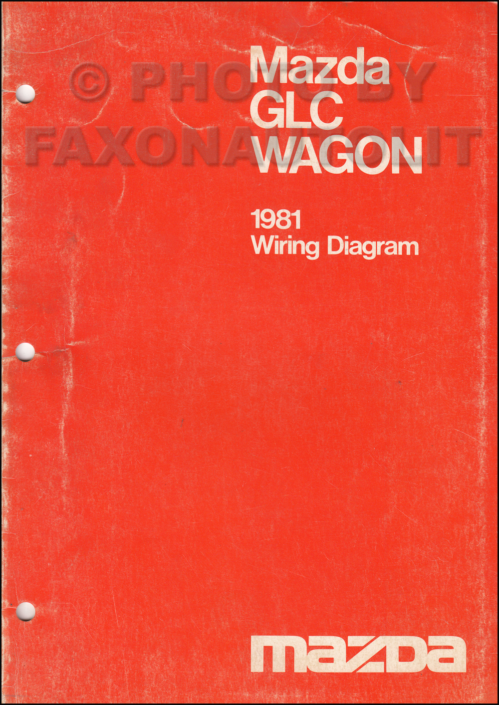1981 Mazda GLC Wagon Wiring Diagram Manual Original