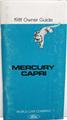 1981 Mercury Capri Owner's Manual Original