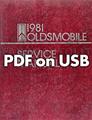 1981 Oldsmobile CD-ROM Shop Manual, Body Manual, & Electrical Manual 
