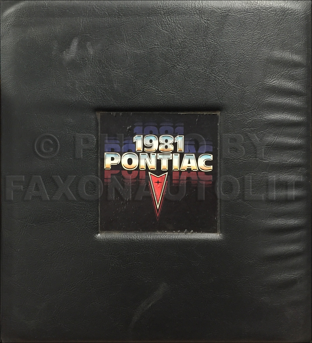 1981 Pontiac Merchandising Planner Dealer Album Original