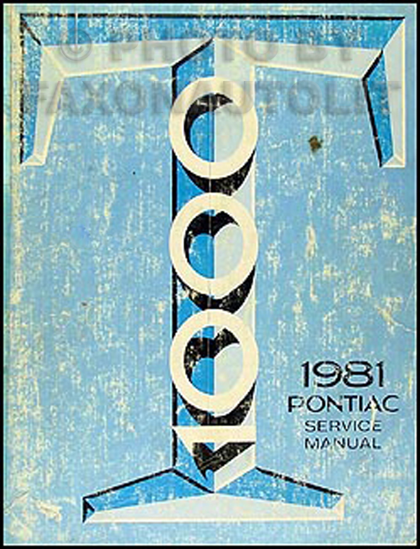 1981 Pontiac T1000 Repair Manual Original 