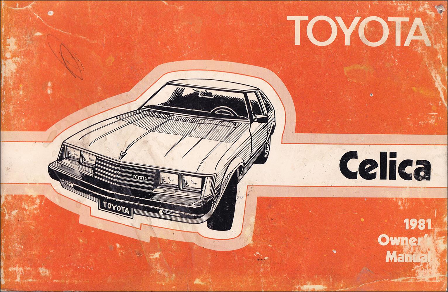 1981 Toyota Celica Owner's Manual Original