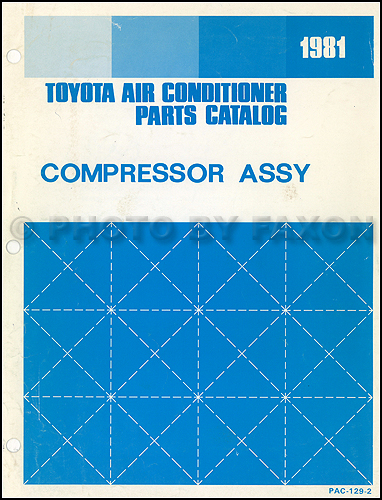 1981 Toyota Corolla A/C Compressor Assembly Parts Catalog Original