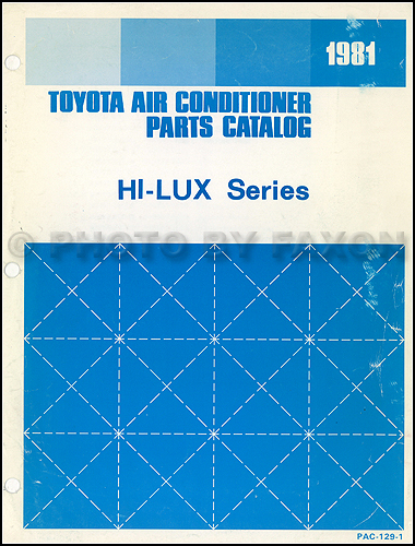1981 Toyota Hi-Lux Pickup Air Conditioner Parts Catalog Original