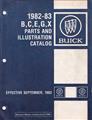1982-1983 Buick Parts Book Original Riviera, Electra, Regal, Skylark and LeSabre