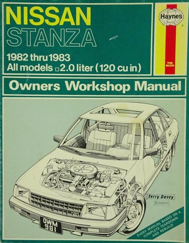 Haynes Owner’s Workshop Manual Nissan Stanza 1982-1983