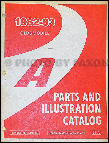 1982-1983 Oldsmobile Cutlass Ciera Parts Book Original