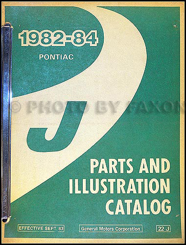 1982-1984 Pontiac 2000/Sunbird Parts Book Original