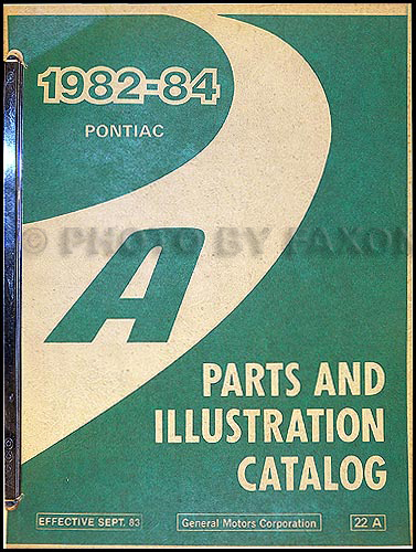 1982-1984 Pontiac 6000 Parts Book Original