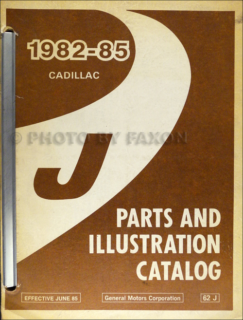 1982-1985 Cadillac Cimarron Parts Book Original