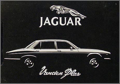 1982 Jaguar XJ6 Vanden Plas Owner's Manual Supplement Original