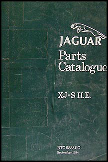 1982-1985 Jaguar XJ-S 12 Cylinder Parts Book Original