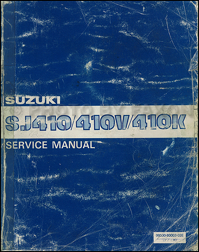 1988 Suzuki Samurai Repair Manual Original